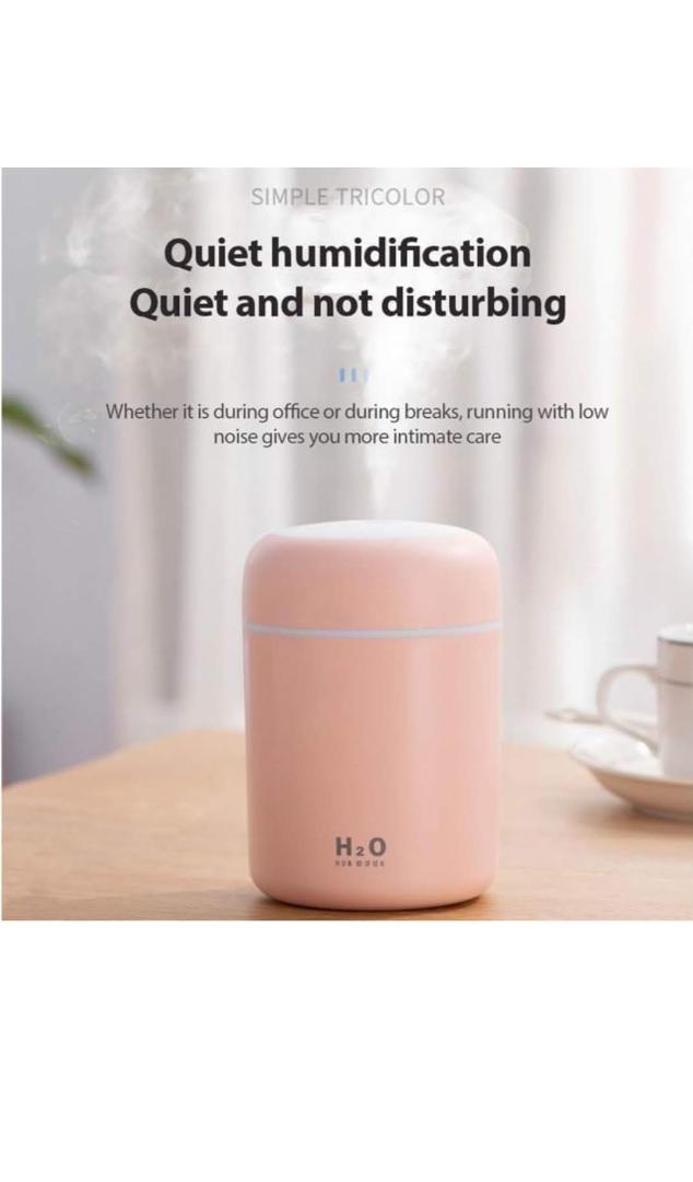 Mini USB Ultrasonic Cool Mist Humidifier with LED Night Light