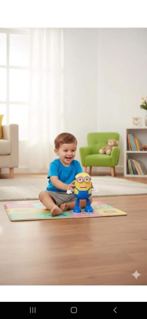 Minions-Inspired Dancing Robot Toy with Music and Lights