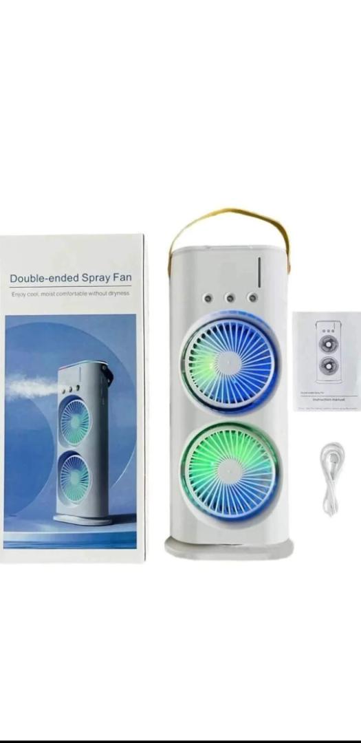 Portable Dual-Blade USB-C Desk Fan – Energy-Saving Personal Cooling Fan